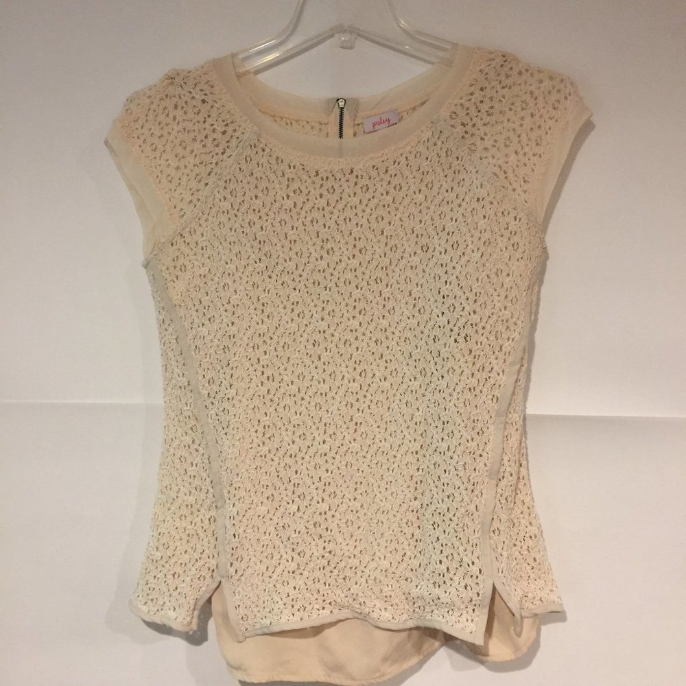Pixley Yuli Lace Cap Sleeve Blouse Camisole Large